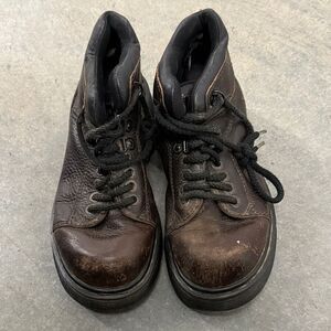 Dr. Martens Dark Brown Leather Boots